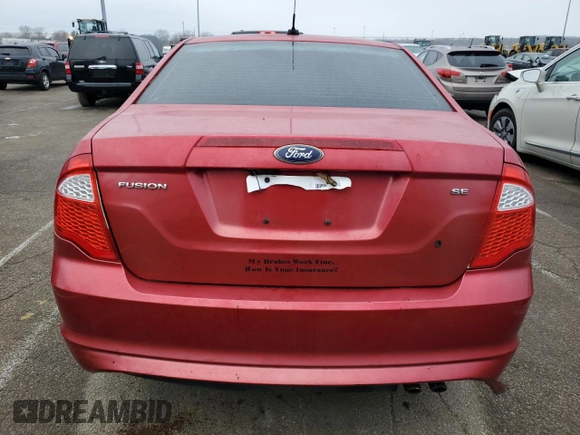 2010 Ford Fusion SE with VIN 3FAHP0HA8AR393040, listed as a Copart auction lot 86576704 with 240,697 mi miles and Salvage Title. Bid and sale history available at DreamBid. Image 6.