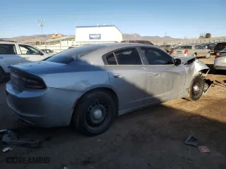 2016 Dodge Charger Police with VIN 2C3CDXKT6GH165644, listed as a Copart auction lot 43661975 with 89,549 mi miles and Salvage Title. Bid and sale history available at carsss.com. Image 3.