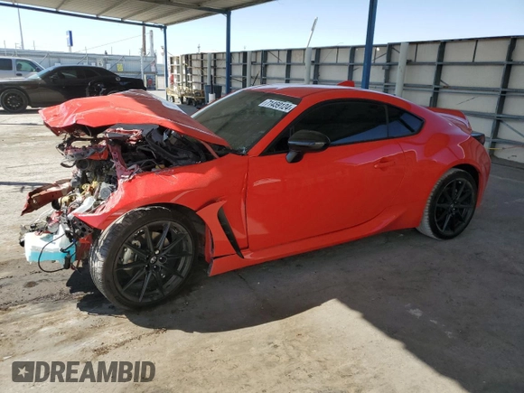 2023 Toyota GR86 Premium with VIN JF1ZNBF15P8753707, listed as a Copart auction lot 71459124 with 0 mi miles and Salvage Title. Bid and sale history available at carsss.com. Image 1.