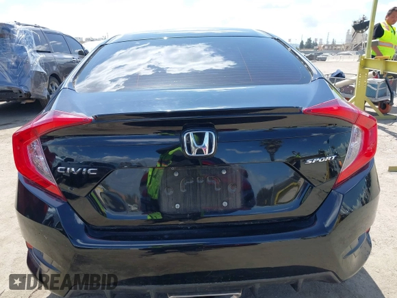 2020 Honda Civic Sedan Sport with VIN 2HGFC2F82LH593033, listed as a IAAI auction lot 41921409 with 20,614 mi miles. Bid and sale history available at carsss.com. Image 16.