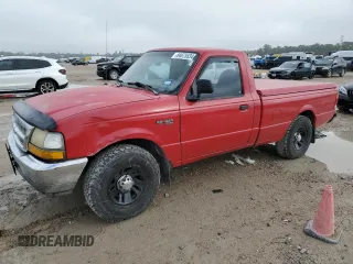 1999 Ford Ranger XL with VIN 1FTYR10V5XUB71629, listed as a Copart auction lot 84675534 with 180,219 mi miles and Salvage Title. Bid and sale history available at carsss.com. Image 1.
