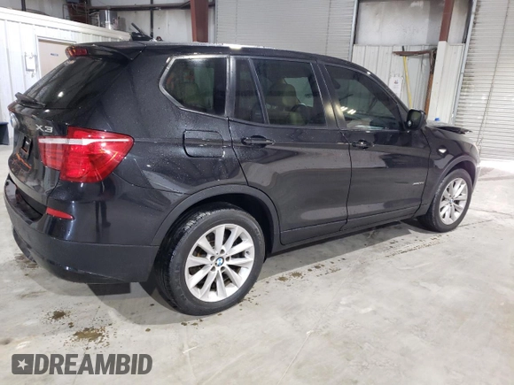 2011 BMW X3 35i with VIN 5UXWX7C57BLL15125, listed as a Copart auction lot 48392785 with 152,463 mi miles and Salvage Title. Bid and sale history available at DreamBid. Image 3.