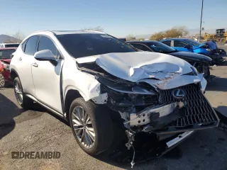 2025 Lexus NX 350 Premium with VIN JTJGGCEZ9S5010385, listed as a Copart auction lot 46846485 with 5,606 mi miles and Salvage title. Bid and sale history available at DreamBid. Image 4.