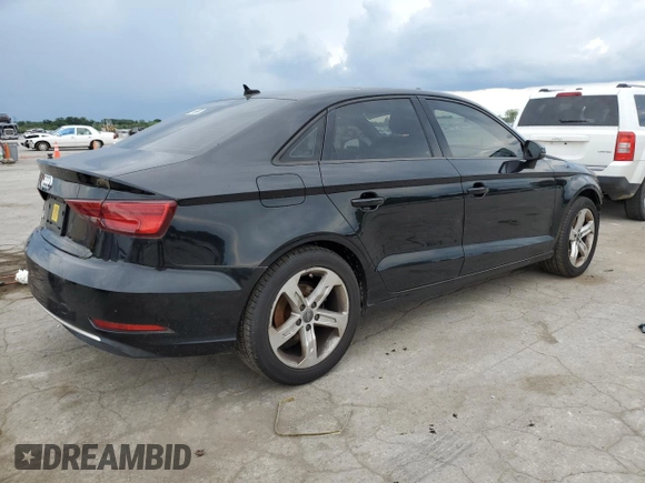2017 Audi A3 Sedan Premium with VIN WAUAUGFFXH1063929, listed as a Copart auction lot 63546174 with 67,684 mi miles and Salvage Title. Bid and sale history available at carsss.com. Image 3.