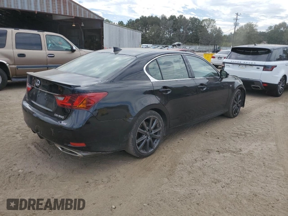 2015 Lexus GS 350 with VIN JTHBE1BL2FA007010, listed as a Copart auction lot 73589454 with 106,317 mi miles and Salvage Title. Bid and sale history available at carsss.com. Image 3.
