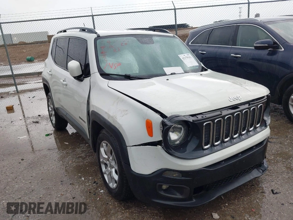 2017 Jeep Renegade Latitude with VIN ZACCJBBB4HPE57906, listed as a IAAI auction lot 42179151 with 124,651 mi miles and . Bid and sale history available at DreamBid. Image 1.