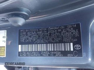 2014 Toyota Prius Four z VIN JTDKN3DU7E1796675, wystawiony jako IAAI lot #41446477 z przebiegiem Nie podano mil oraz . Historia ofert i sprzedaży dostępna na DreamBid. Obrazek 9.