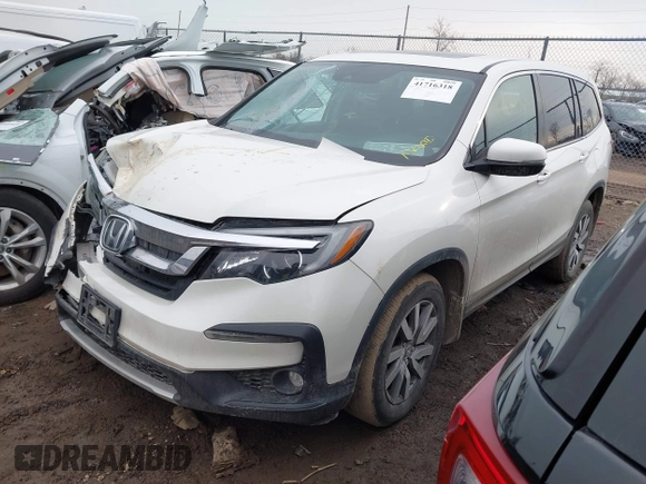 2019 Honda Pilot EX-L with VIN 5FNYF6H59KB032437, listed as a IAAI auction lot 41716318 with 103,556 mi miles. Bid and sale history available at carsss.com. Image 17.