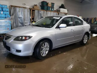 2008 Mazda 3 Man i Sport *Ltd Avail* with VIN JM1BK32FX81827063, listed as a Copart auction lot 88958595 with 77,746 mi miles and Salvage Title. Bid and sale history available at carsss.com. Image 1.