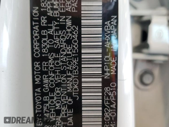2014 Toyota Prius One z VIN JTDKDTB39E1560462, wystawiony jako Copart lot #59056355 z przebiegiem 193 001 mil mil oraz Szkoda całkowita • Salvage title. Historia ofert i sprzedaży dostępna na DreamBid. Obrazek 12.