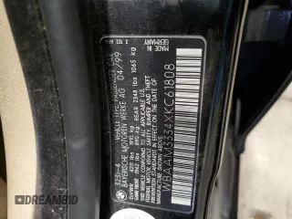 1999 BMW 3 Series 323i with VIN WBAAM3334XKC61808, listed as a Copart auction lot 80778684 with 128,935 mi miles and Salvage Title. Bid and sale history available at carsss.com. Image 12.