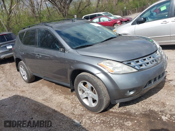 2005 Nissan Murano SE with VIN JN8AZ08T05W301823, listed as a IAAI auction lot 41956085 with 138,811 mi miles and . Bid and sale history available at DreamBid. Image 1.