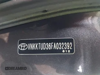 2015 Toyota Yaris L with VIN VNKKTUD36FA032392, listed as a IAAI auction lot 41727506 with 72,261 mi miles and . Bid and sale history available at DreamBid. Image 9.