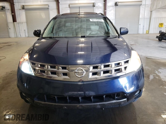 2005 Nissan Murano SL z VIN JN8AZ08W45W443537, wystawiony jako Copart lot #56176265 z przebiegiem 142 208 mil mil oraz Szkoda całkowita • Salvage title. Historia ofert i sprzedaży dostępna na DreamBid. Obrazek 5.