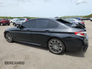 2019 BMW 5 Series 540i xDrive with VIN WBAJE7C53KWD55234, listed as a Copart auction lot 57797475 with 81,844 mi miles and Salvage title. Bid and sale history available at DreamBid. Image 2.