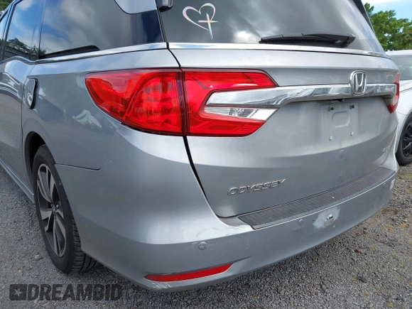 2019 Honda Odyssey Elite with VIN 5FNRL6H93KB077180, listed as a IAAI auction lot 41936408 with 75,168 mi miles and . Bid and sale history available at DreamBid. Image 19.