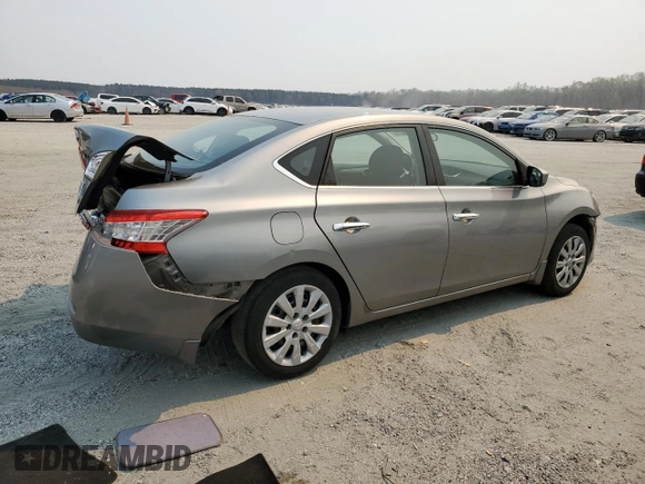 2013 Nissan Sentra S with VIN 3N1AB7AP7DL755175, listed as a Copart auction lot 50788075 with 121,829 mi miles and Salvage Title. Bid and sale history available at DreamBid. Image 3.