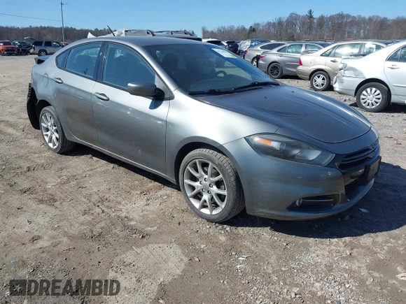 2013 Dodge Dart SXT with VIN 1C3CDFBA8DD268095, listed as a IAAI auction lot 41728995 with 139,435 mi miles. Bid and sale history available at carsss.com. Image 1.