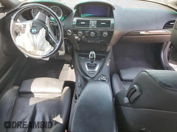 2010 BMW 6 Series 650i with VIN WBAEA5C53ACV93647, listed as a Copart auction lot 66761884 with 114,711 mi miles and Salvage Title. Bid and sale history available at carsss.com. Image 8.