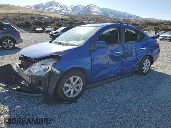 2012 Nissan Versa SL with VIN 3N1CN7APXCL841529, listed as a Copart auction lot 48474995 with 172,518 mi miles and Salvage Title. Bid and sale history available at carsss.com. Image 1.