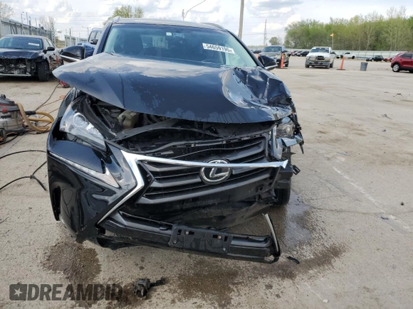 2015 Lexus NX 200t with VIN JTJYARBZ6F2021395, listed as a Copart auction lot 54659195 with 96,213 mi miles and Salvage title. Bid and sale history available at DreamBid. Image 5.