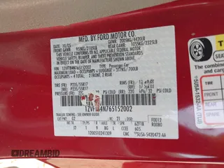 2006 Ford Mustang Standard с VIN 1ZVFT84N765152002, выставлен на аукционе IAAI как лот 41806483 с пробегом 154 497 миль миль и . История ставок и продаж доступна на DreamBid. Изображение 9.
