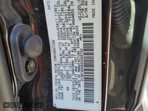 2005 Lexus GX 470 with VIN JTJBT20X650068722, listed as a Copart auction lot 62931984 with 247,819 mi miles and Salvage Title. Bid and sale history available at carsss.com. Image 16.