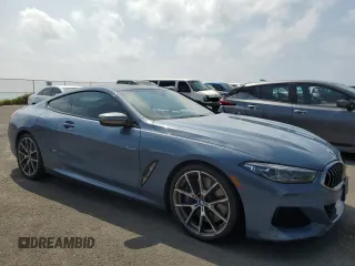 2019 BMW 8 Series M850i xDrive with VIN WBABC4C54KBU95807, listed as a Copart auction lot 45245555 with 33,201 mi miles and Salvage Title. Bid and sale history available at carsss.com. Image 4.