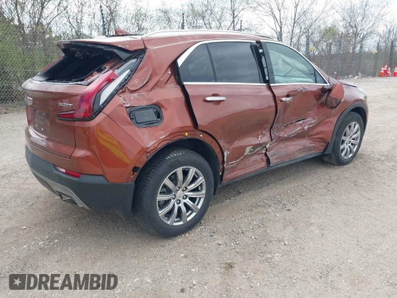 2019 Cadillac XT4 AWD Premium Luxury with VIN 1GYFZDR45KF183306, listed as a IAAI auction lot 42136598 with 44,657 mi miles and . Bid and sale history available at carsss.com. Image 4.
