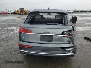 2022 Audi Q5 S line Premium with VIN WA1GAAFYXN2061344, listed as a Copart auction lot 49189535 with 50,007 mi miles and Salvage Title. Bid and sale history available at carsss.com. Image 6.