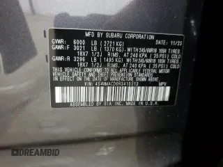 2024 Subaru Ascent Premium with VIN 4S4WMACD6R3410313, listed as a Copart auction lot 76565074 with 9,062 mi miles and Salvage title. Bid and sale history available at DreamBid. Image 14.