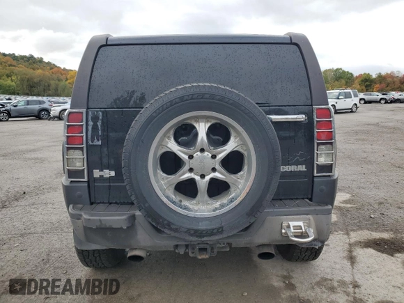 2006 Hummer H3 with VIN 5GTDN136968195060, listed as a Copart auction lot 76206994 with 205,939 mi miles and Salvage Title. Bid and sale history available at carsss.com. Image 6.
