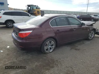 2010 BMW 5 Series 528i with VIN WBANU5C51AC460098, listed as a Copart auction lot 48819825 with 107,796 mi miles and Salvage Title. Bid and sale history available at carsss.com. Image 3.
