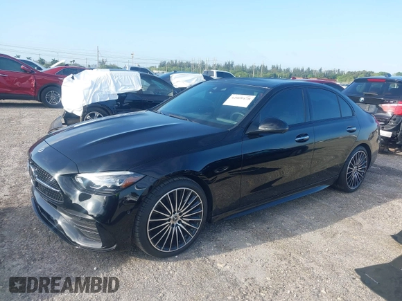 2024 Mercedes-Benz C 300 with VIN W1KAF4GB7RR156309, listed as a IAAI auction lot 42008478 with 5,350 mi miles and . Bid and sale history available at DreamBid. Image 18.