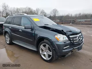 2012 Mercedes-Benz GL-Class GL 550 with VIN 4JGBF8GE0CA773312, listed as a IAAI auction lot 41399833 with 180,702 mi miles. Bid and sale history available at carsss.com. Image 1.