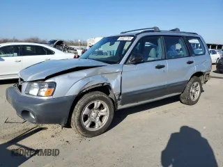 2003 Subaru Forester X with VIN JF1SG63653H771119, listed as a Copart auction lot 89327755 with 211,681 mi miles and Salvage Title. Bid and sale history available at carsss.com. Image 1.