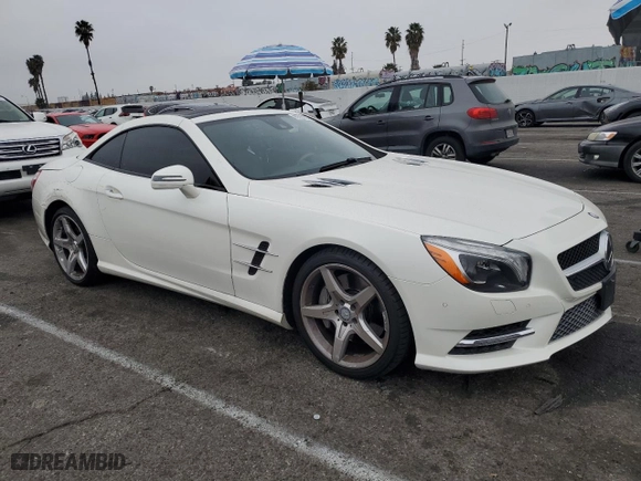 2015 Mercedes-Benz SL-Class SL 550 with VIN WDDJK7DA3FF036660, listed as a Copart auction lot 85599904 with 55,383 mi miles and Salvage Title. Bid and sale history available at carsss.com. Image 4.
