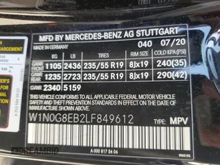 2020 Mercedes-Benz GLC 300 z VIN W1N0G8EB2LF849612, wystawiony jako Copart lot #59512795 z przebiegiem 38 433 mil mil oraz Szkoda całkowita • Salvage title. Historia ofert i sprzedaży dostępna na DreamBid. Obrazek 12.
