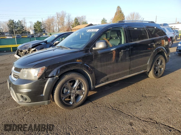 2015 Dodge Journey Crossroad with VIN 3C4PDDGG8FT753378, listed as a Copart auction lot 52547655 with 177,564 mi miles and Salvage title. Bid and sale history available at DreamBid. Image 1.