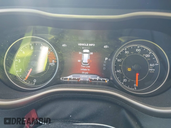 2016 Jeep Cherokee Limited with VIN 1C4PJMDS8GW118822, listed as a IAAI auction lot 41825379 with 106,566 mi miles and . Bid and sale history available at DreamBid. Image 7.
