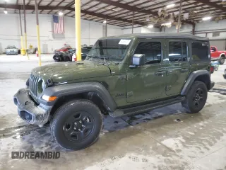 2023 Jeep Wrangler Sport S with VIN 1C4HJXDG3PW619523, listed as a Copart auction lot 45926725 with 50,789 mi miles and Salvage Title. Bid and sale history available at DreamBid. Image 1.