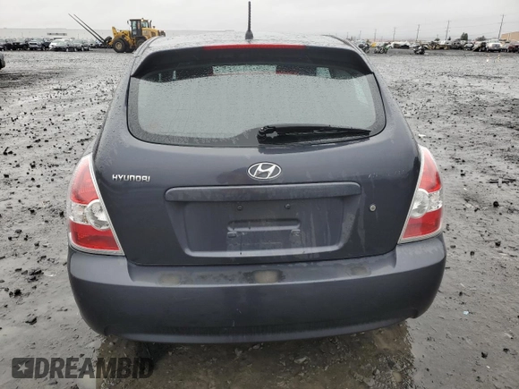 2007 Hyundai Accent SE with VIN KMHCN36C57U008952, listed as a Copart auction lot 86095324 with 167,601 mi miles and Salvage Title. Bid and sale history available at carsss.com. Image 6.