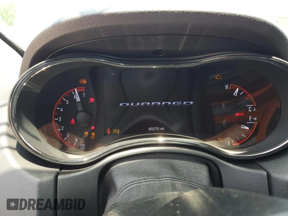 2018 Dodge Durango GT with VIN 1C4RDJDG9JC395675, listed as a Copart auction lot 59789235 with 65,270 mi miles and Salvage title. Bid and sale history available at DreamBid. Image 9.