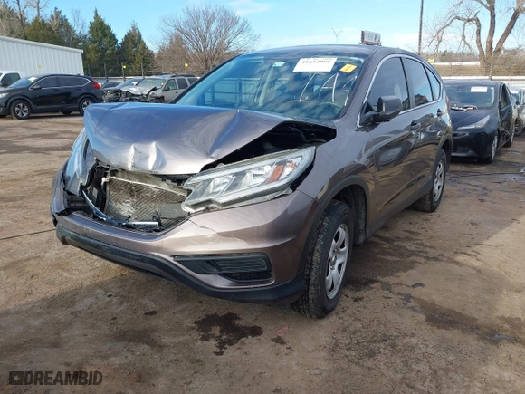 2015 Honda CR-V LX with VIN 3CZRM3H34FG707841, listed as a IAAI auction lot 41654996 with 133,894 mi miles. Bid and sale history available at carsss.com. Image 18.