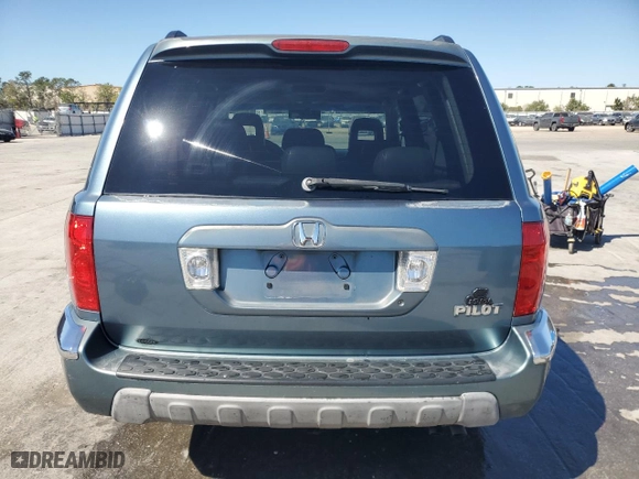 2005 Honda Pilot EX-L with RES with VIN 5FNYF18665B029964, listed as a Copart auction lot 48349055 with 214,108 mi miles and Salvage Title. Bid and sale history available at carsss.com. Image 6.