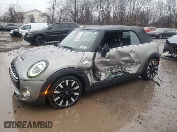 2019 MINI Convertible Cooper S z VIN WMWWG9C57K3E40882, wystawiony jako Copart lot #43148735 z przebiegiem 40 766 mil mil oraz Szkoda całkowita • Salvage title. Historia ofert i sprzedaży dostępna na DreamBid. Obrazek 1.