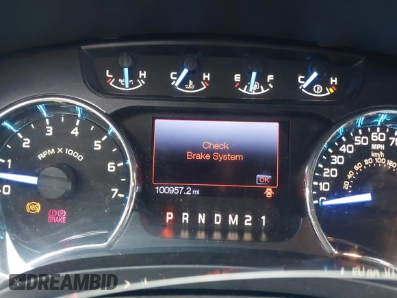 2012 Ford F-150 XL with VIN 1FTEW1CM6CFC76175, listed as a IAAI auction lot 41510374 with 100,957 mi miles. Bid and sale history available at carsss.com. Image 7.