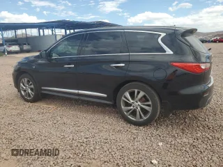 2014 Infiniti QX60 with VIN 5N1AL0MN8EC514830, listed as a Copart auction lot 53358405 with 201,527 mi miles and Salvage title. Bid and sale history available at DreamBid. Image 2.