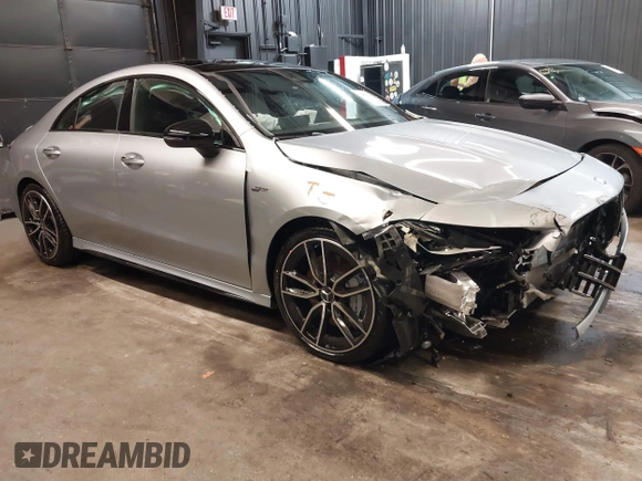 2025 Mercedes-Benz CLA with VIN W1K5J5BBXSN531314, listed as a IAAI auction lot 41998810 with 102 mi miles. Bid and sale history available at carsss.com. Image 6.