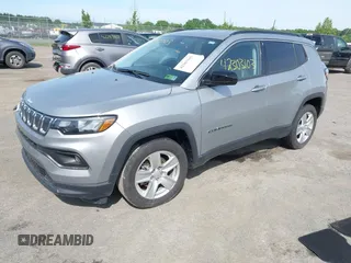 2022 Jeep Compass Latitude с VIN 3C4NJCBB6NT182719, выставлен на аукционе IAAI как лот 42303103 с пробегом 35 138 миль миль и . История ставок и продаж доступна на DreamBid. Изображение 2.
